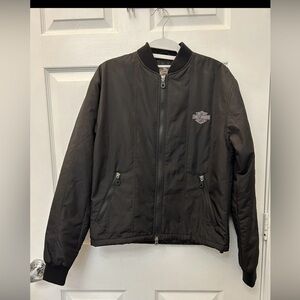 Harley Davidson Jacket Ladies Womens Size Xs Black